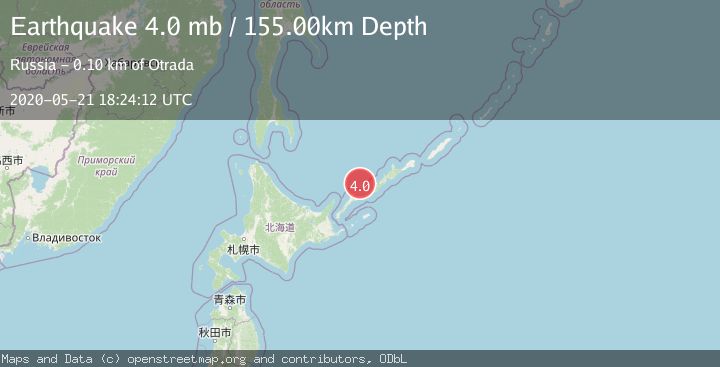 Map of KURIL ISLANDS