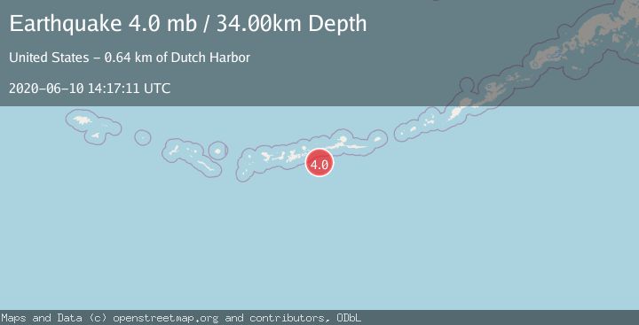 Map of ANDREANOF ISLANDS, ALEUTIAN IS.