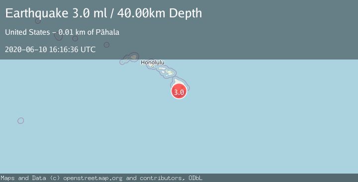 Map of ISLAND OF HAWAII, HAWAII