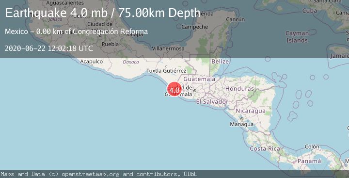 Map of CHIAPAS, MEXICO