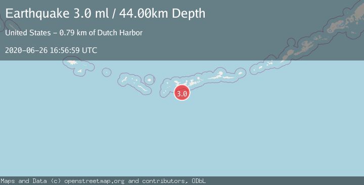 Map of ANDREANOF ISLANDS, ALEUTIAN IS.