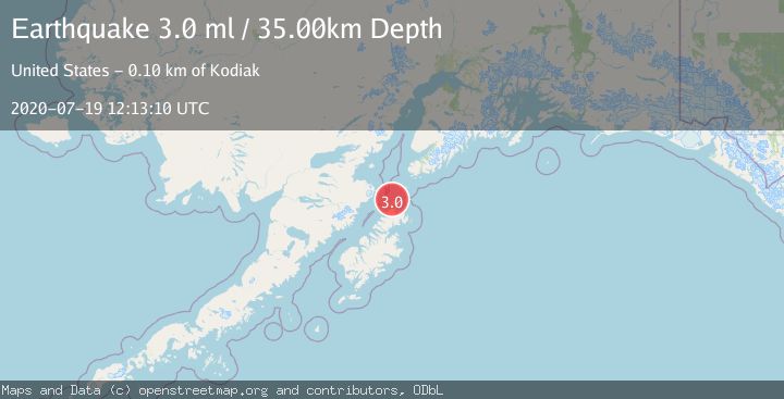 Map of KODIAK ISLAND REGION, ALASKA