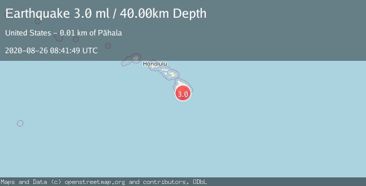 Map of ISLAND OF HAWAII, HAWAII