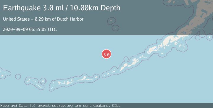 Map of FOX ISLANDS, ALEUTIAN ISLANDS