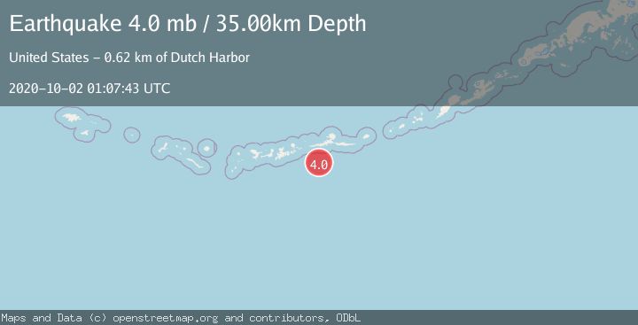 Map of ANDREANOF ISLANDS, ALEUTIAN IS.