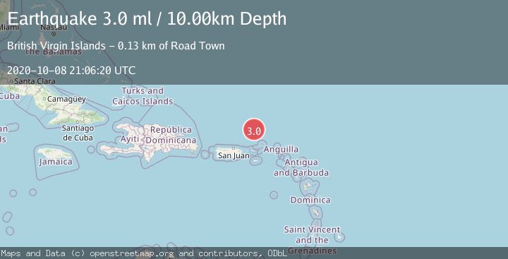 Map of VIRGIN ISLANDS REGION