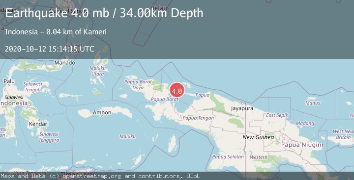 Map of NEAR N COAST OF PAPUA, INDONESIA
