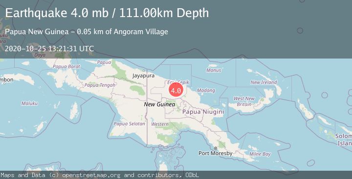 Map of NEW GUINEA, PAPUA NEW GUINEA
