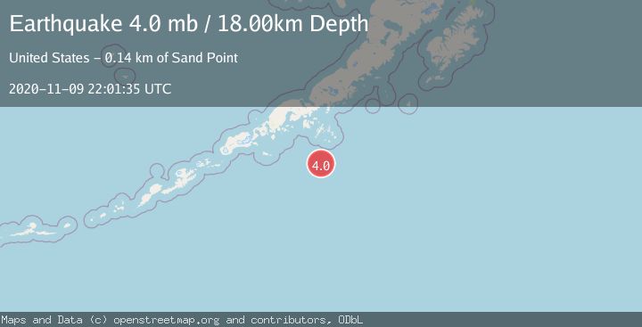 Map of SOUTH OF ALASKA