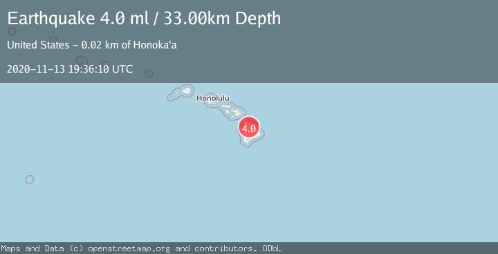 Map of ISLAND OF HAWAII, HAWAII