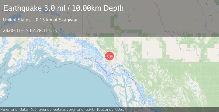 Map of SOUTHERN YUKON TERRITORY, CANADA