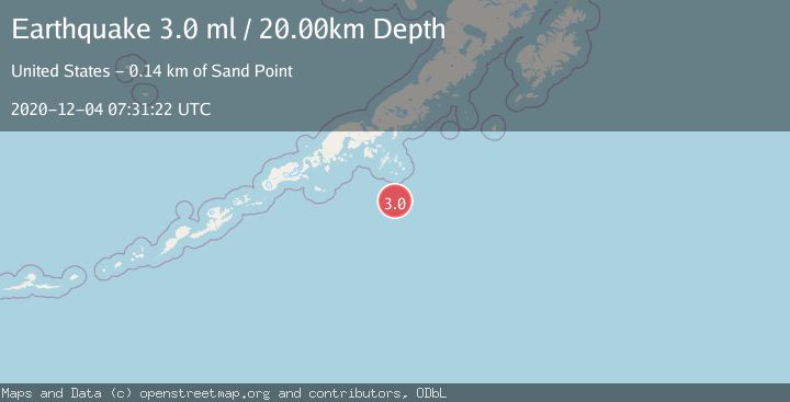 Map of SOUTH OF ALASKA