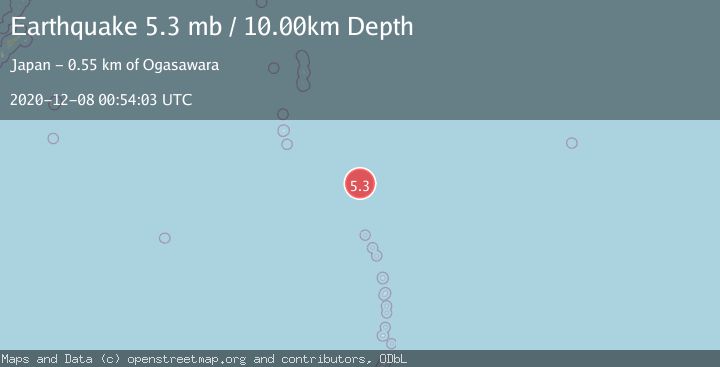 Map of VOLCANO ISLANDS, JAPAN REGION