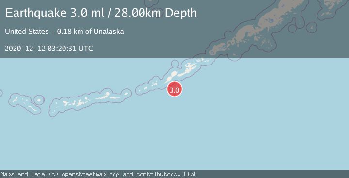 Map of FOX ISLANDS, ALEUTIAN ISLANDS