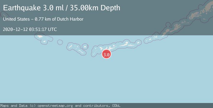 Map of ANDREANOF ISLANDS, ALEUTIAN IS.