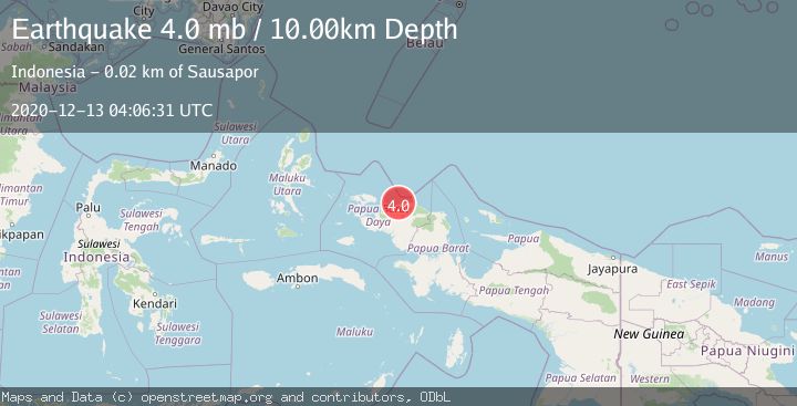 Map of NEAR N COAST OF PAPUA, INDONESIA