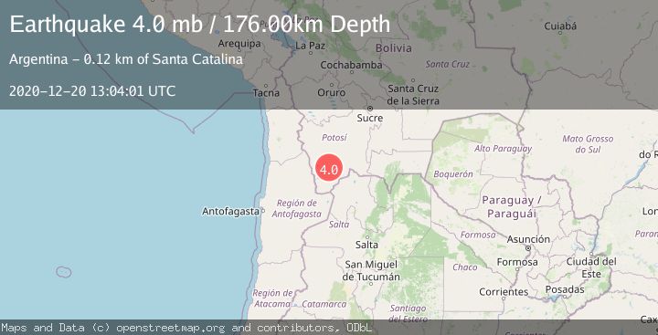 Map of POTOSI, BOLIVIA