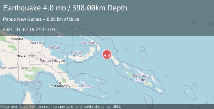 Map of BOUGAINVILLE REGION, P.N.G.