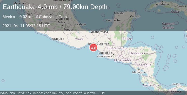 Map of OFFSHORE CHIAPAS, MEXICO