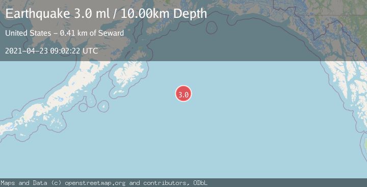Map of GULF OF ALASKA
