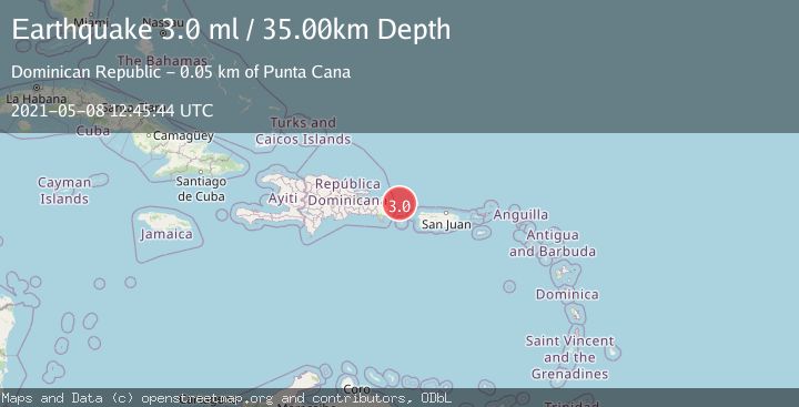Map of DOMINICAN REPUBLIC REGION