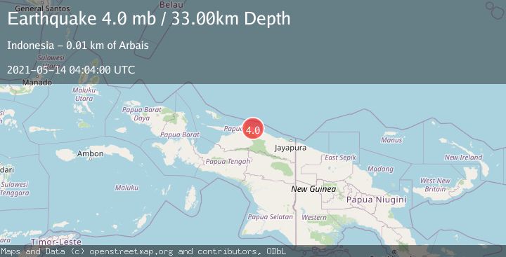 Map of NEAR N COAST OF PAPUA, INDONESIA