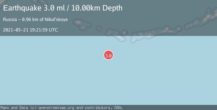 Map of SOUTH OF ALEUTIAN ISLANDS