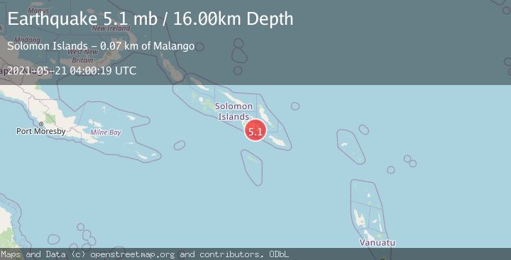 Map of SOLOMON ISLANDS