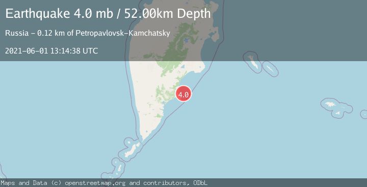 Map of NEAR EAST COAST OF KAMCHATKA