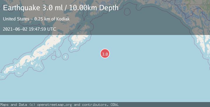 Map of GULF OF ALASKA