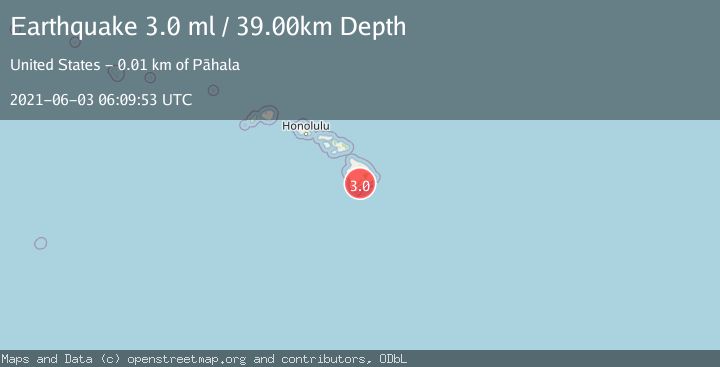 Map of ISLAND OF HAWAII, HAWAII