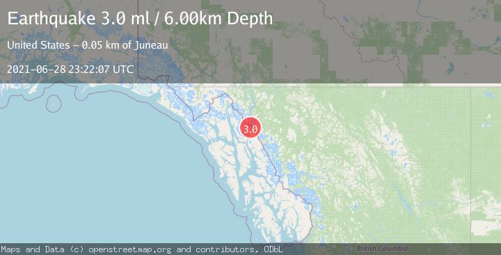 Map of SOUTHEASTERN ALASKA