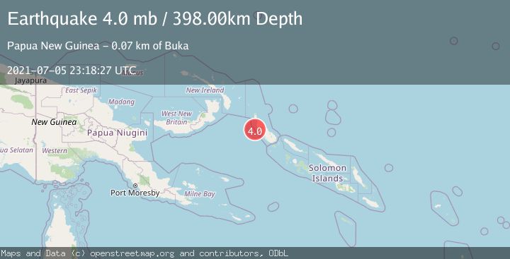 Map of BOUGAINVILLE REGION, P.N.G.