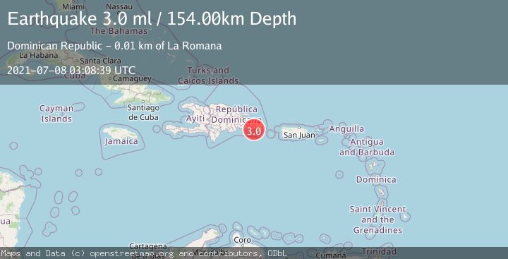 Map of DOMINICAN REPUBLIC REGION