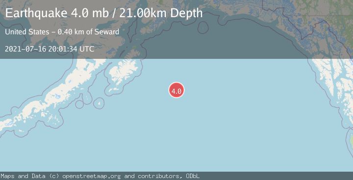 Map of GULF OF ALASKA
