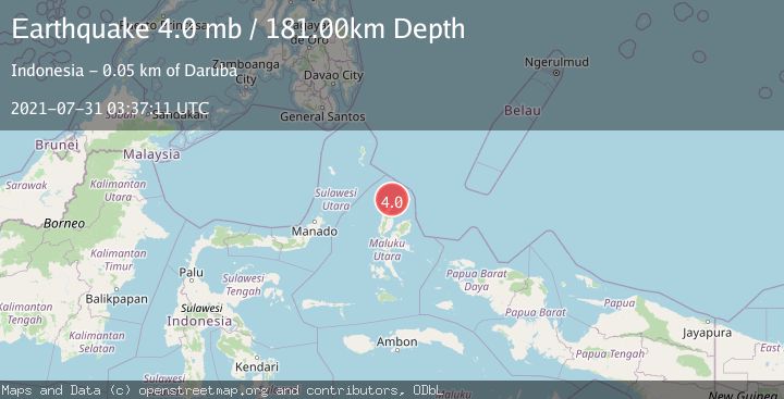 Map of HALMAHERA, INDONESIA