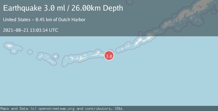 Map of ANDREANOF ISLANDS, ALEUTIAN IS.