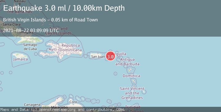 Map of VIRGIN ISLANDS REGION