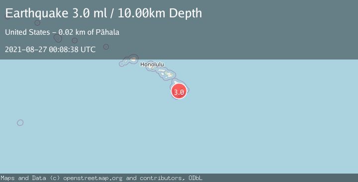 Map of ISLAND OF HAWAII, HAWAII