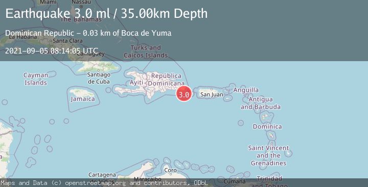 Map of MONA PASSAGE, DOMINICAN REPUBLIC
