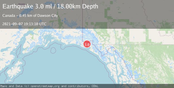 Map of SOUTHERN YUKON TERRITORY, CANADA