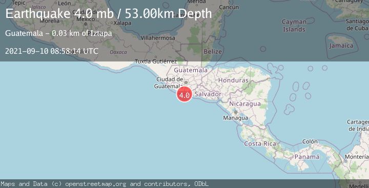 Map of OFFSHORE GUATEMALA