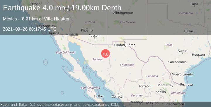 Map of SONORA, MEXICO