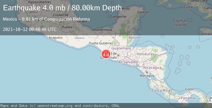 Map of CHIAPAS, MEXICO