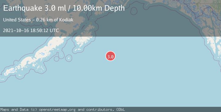 Map of GULF OF ALASKA