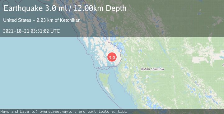 Map of SOUTHEASTERN ALASKA