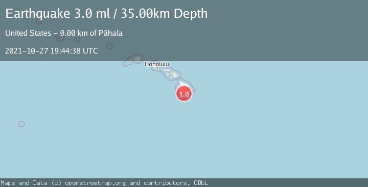 Map of ISLAND OF HAWAII, HAWAII