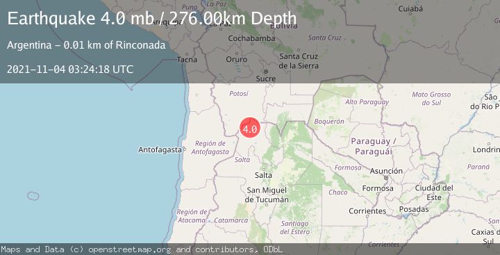 Map of JUJUY, ARGENTINA