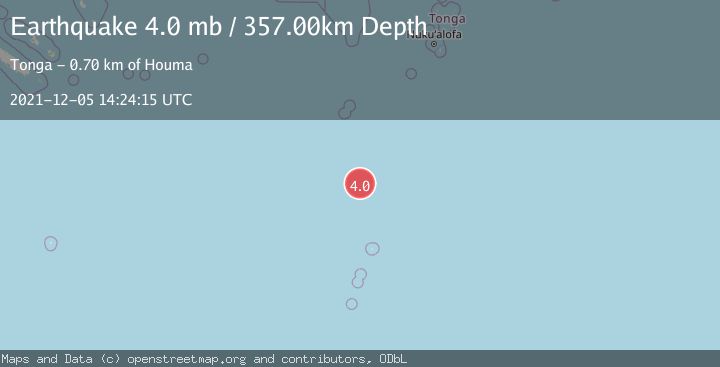 Map of SOUTH OF FIJI ISLANDS