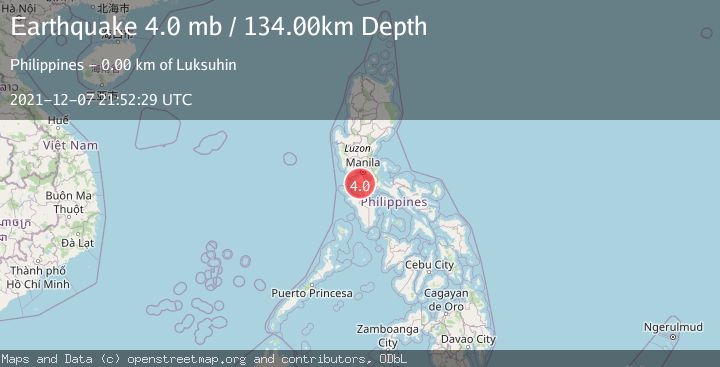 Map of LUZON, PHILIPPINES